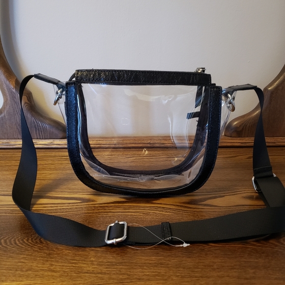 Nordstrom Handbags - Nordstrom Transparent Crossbody Bag - Black